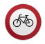 Verboden voor fietsen of verboden fietsen te plaatsen